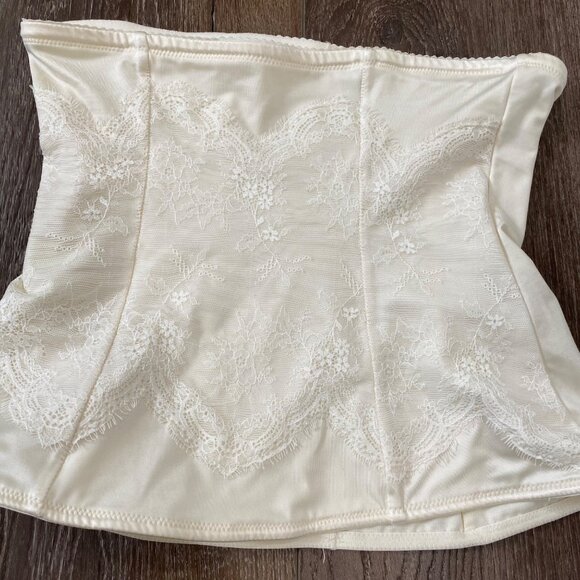 Flexees Maidenform Nude Floral Design Waist Shapewear Women's Large - Picture 2 of 5